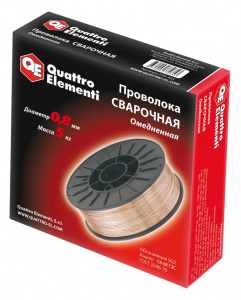 Изображение Проволока сварочная Quattro elementi 770-353 (омедненная 0,8мм,5кг)