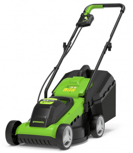 Изображение Аккумуляторная газонокосилка Greenworks G24LM33K2 (2509607)