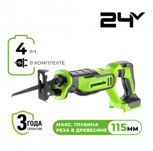 Изображение GPT-BLRS-1 Пила сабельная Greenworks 1200607CUB