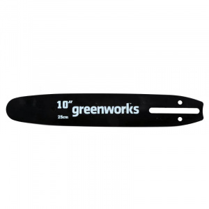 Изображение Шина для высотореза Greenworks 25см. Паз 1,3 мм (0,05”), 58зв. 2949407