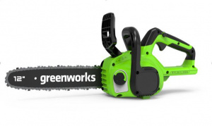 Изображение Аккумуляторная бесщеточная цепная пила Greenworks GD24CS30 (2007007)