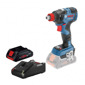 Изображение Аккумуляторный ударный гайковерт Bosch GDX 18V-200 C, 1x4.0 Aч+GAL 18V-40, картон 0615990M46
