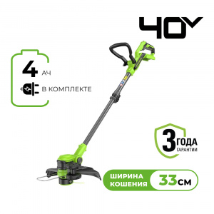 Изображение G40LT331 Триммер аккумуляторный Greenworks 2113507UB