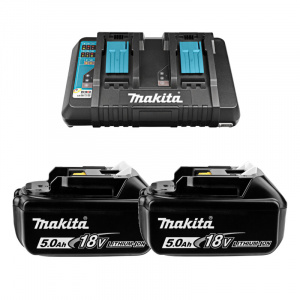 Изображение Набор Makita 191L75-3 (BL1850B - 2 шт + DC18RD) Коробка