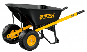 Изображение Тачка строительная двухколесная усиленная DENZEL 140л,250кг 69000