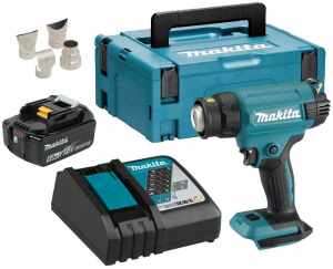 Изображение Аккумуляторный фен строительный Makita DHG180RT1J